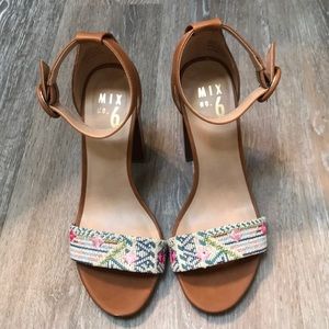 Ankle strap block heels